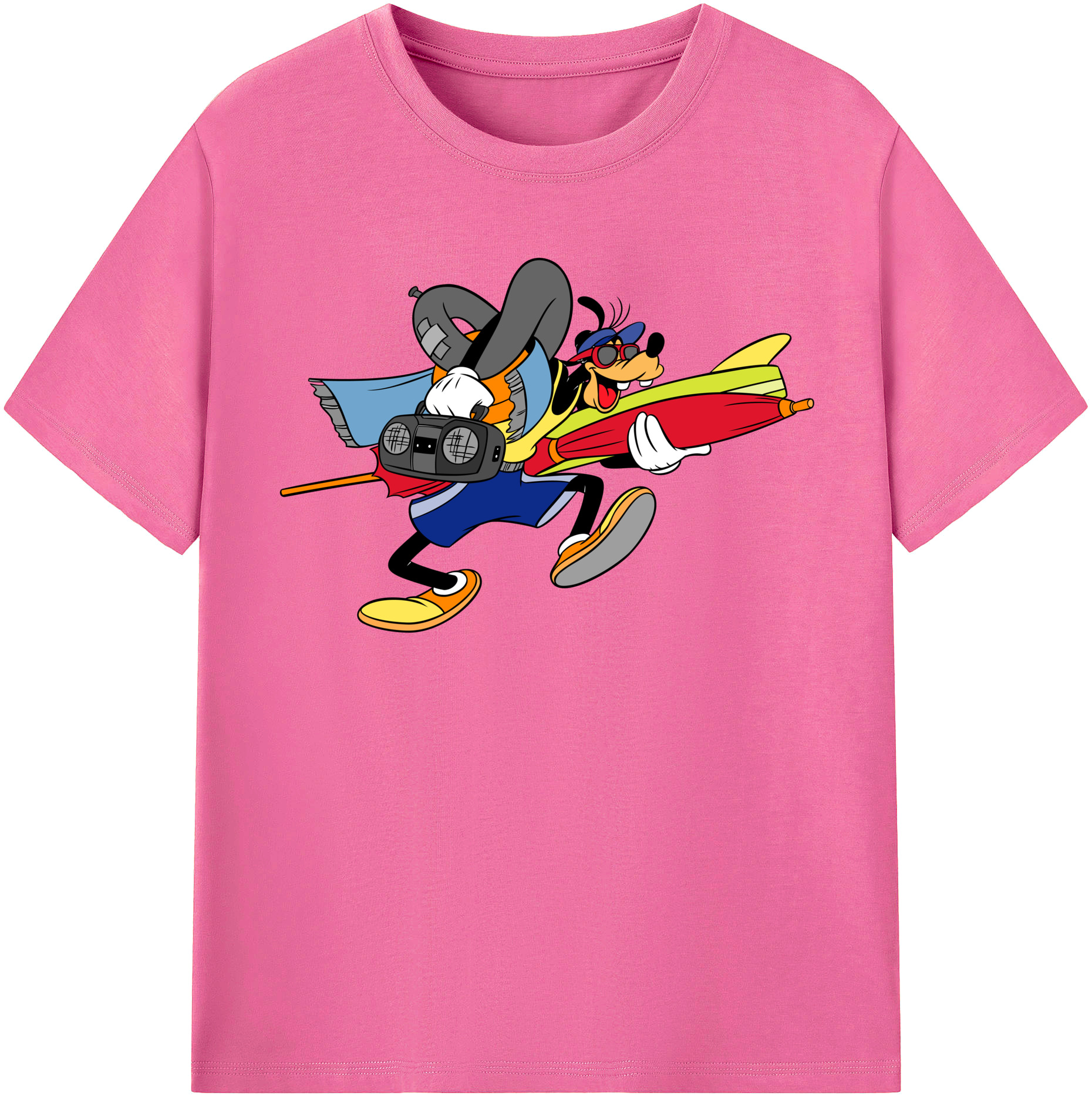 （画像用） ミッキーマウス Mickey Mouse レディースカジュアルプリントTシャツ（綿100％）